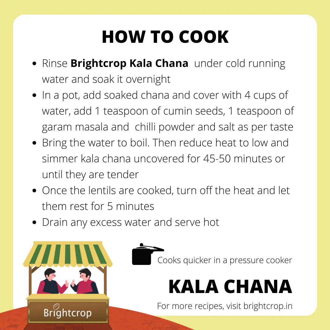 Chickpea | Kala Chana (Brown) (1kg Pack) - Image 3