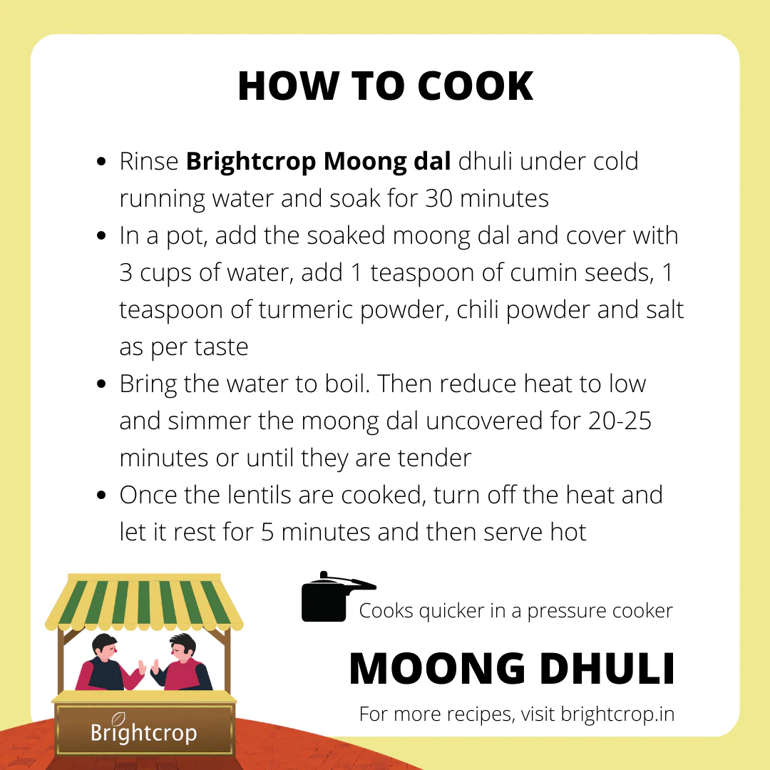 Moong Dal Dhuli | Yellow (Split) (1kg Pack) - Image 5
