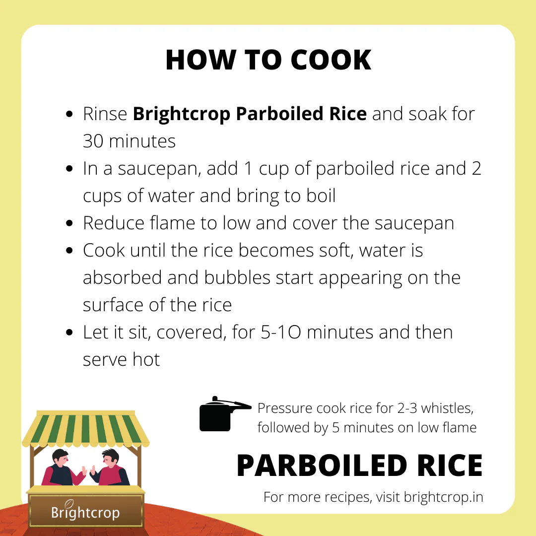 Parboiled, Usna, Ponni Rice (1KG Pack) - Image 3