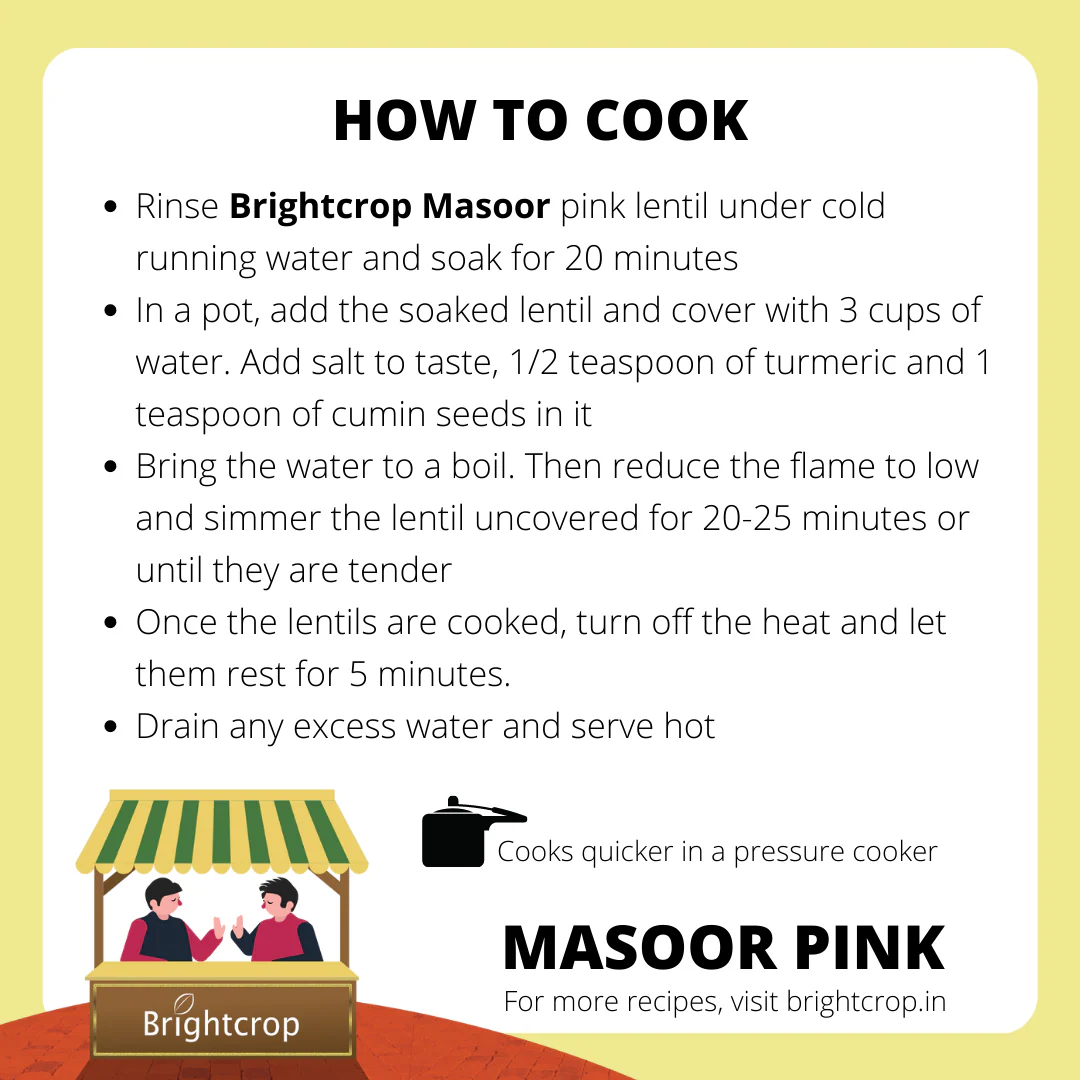 Pink Lentil | Masoor (Black) (1kg Pack) - Image 3