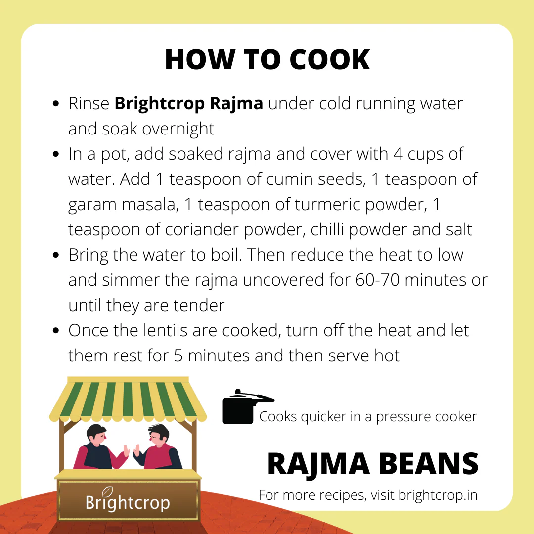 Rajma Jammu | Kidney beans Red (1kg Pack) - Image 3