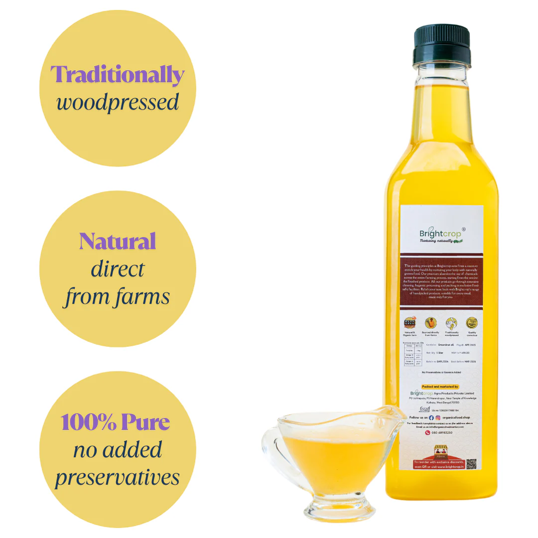 Groundnut oil (1 liter bottle) - Image 6