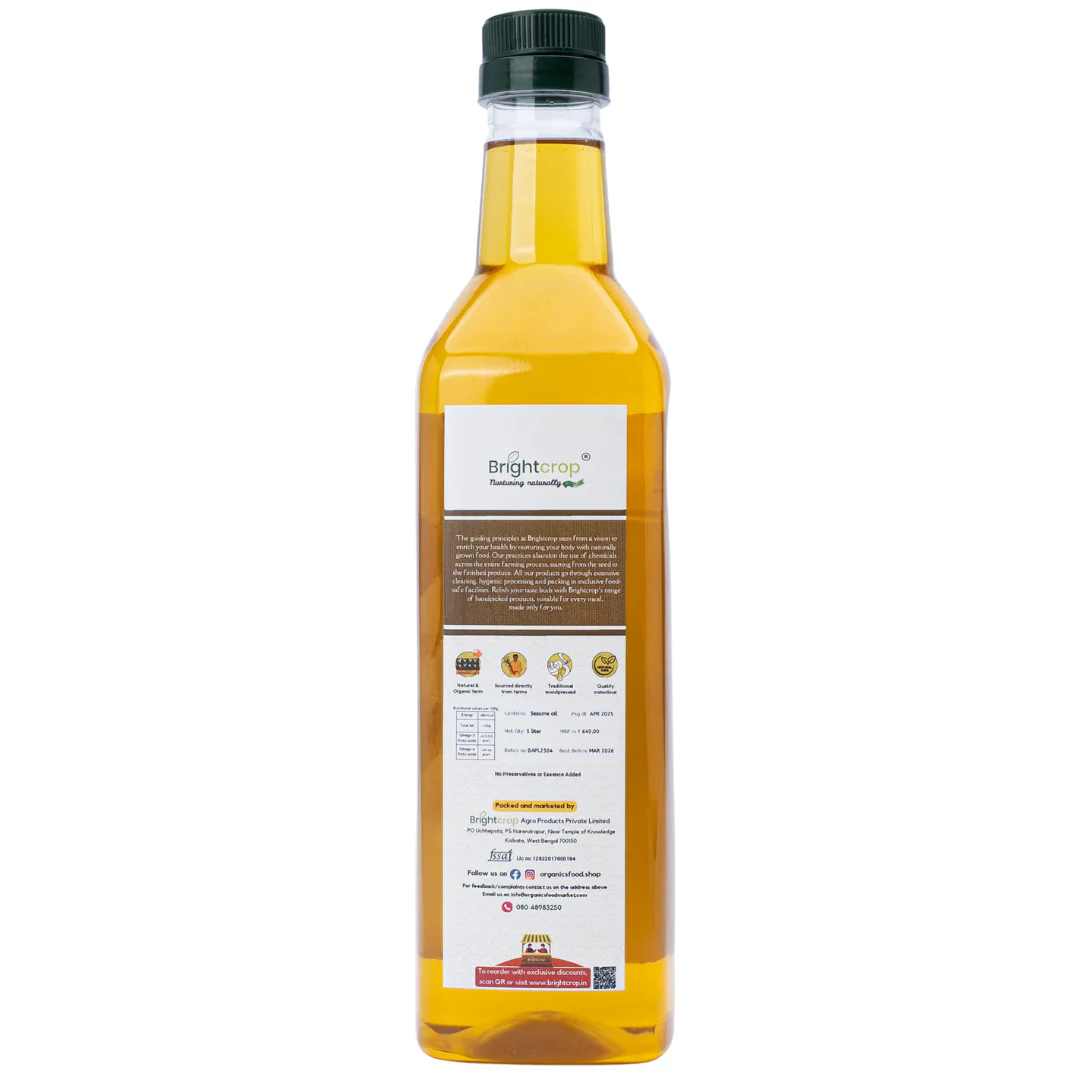 Sesame oil (1 liter bottle) - Image 2
